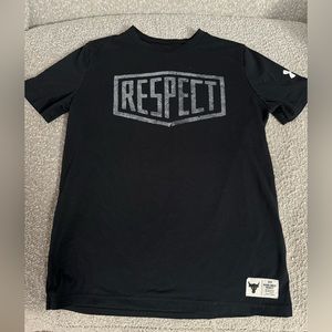 Boys Project Rock tshirt black